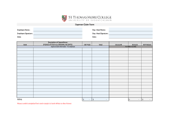 Expense Claim Form