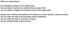socially desirable outcomes. Inputs Process Self advancement