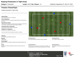 Keeping Possession In Tight Areas
