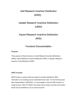 Add Research Incentive Distribution