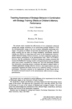 Teaching Awareness of Strategic Behavior in Combination with