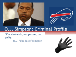 OJ Simpson: Criminal Profile