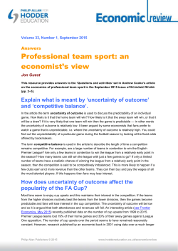 Answers: Professional team sport