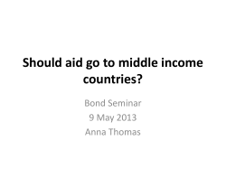 Should aid go to middle income countries?