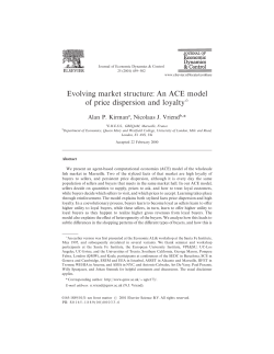 Evolving market structure: An ACE model of price dispersion and