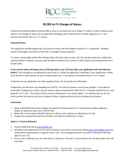 B1/B2 to F1 Change of Status