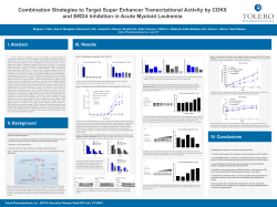 Combination Strategies to Target Super Enhancer