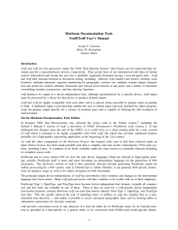Nroff/Troff User`s Manual - The Heirloom Project