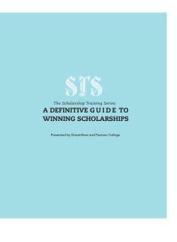 a definitive guide to winning scholarships