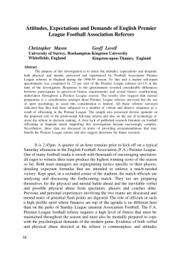 Attitudes, Expectations and Demands of English