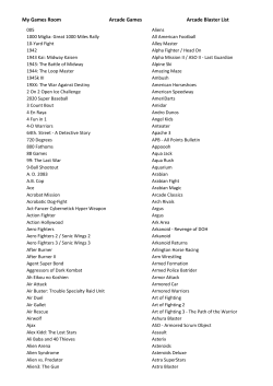 My Games Room Arcade Games Arcade Blaster List