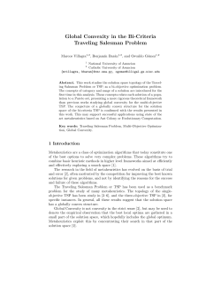 Global Convexity in the Bi-Criteria Traveling Salesman Problem