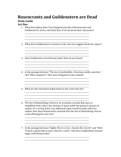 Rosencrantz and Guildenstern are Dead_Act 1 questions