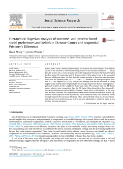 Hierarchical Bayesian analysis of outcome