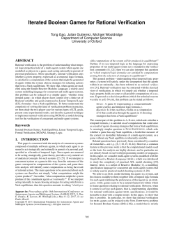 Iterated Boolean Games for Rational Verification