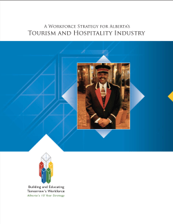 A Workforce Strategy for Alberta`s Tourism and