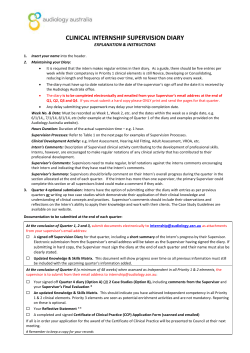 asa gci supervision log