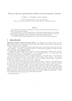 Time in discrete agent-based models of socio