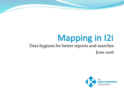 Mapping-Training-201.. - Health Federation of Philadelphia