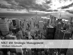 First-mover Advantage Mishari Alnahedh Strategic Commitments