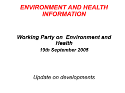 on drinking water/bathing water - Health and Environment Alliance