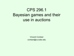 296.1 Bayesian games and mechanism design