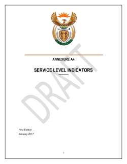 A4. Service Level Indicators (17022017)