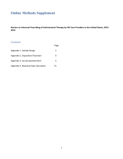 Appendix 1. Sample Design