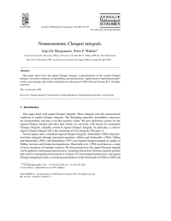 Nonmonotonic Choquet integrals