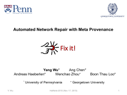 Meta Provenance - University of Pennsylvania