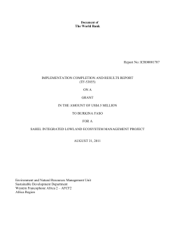 Terminal Evaluation - Global Environment Facility