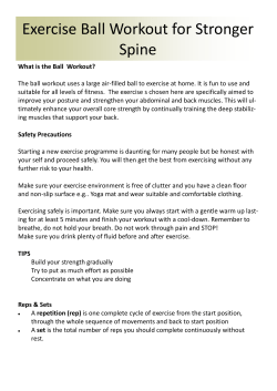 Exercise Ball Workout for Stronger Spine