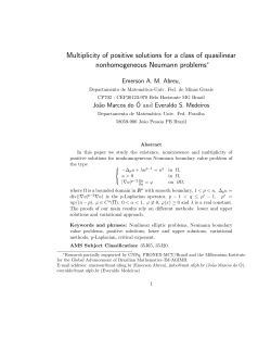 Multiplicity of positive solutions for a class of quasilinear