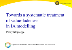 Systematic treatment value-ladeness