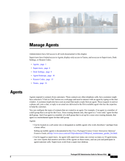 Manage Agents