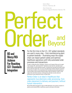 Perfect Order and Beyond