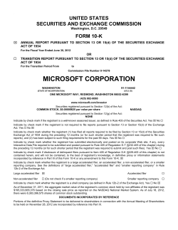 10K Report - Microsoft