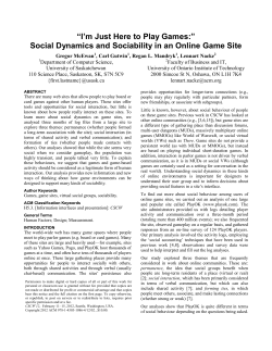 SIGCHI Conference Paper Format - Interaction Lab | University of