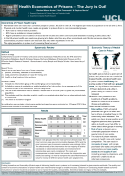 Economic Theory of Health Care in Prison Systematic Review