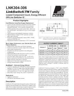 Power Integrations - Product Data Sheet