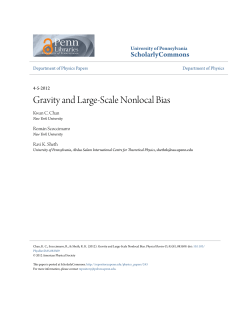 Gravity and Large-Scale Nonlocal Bias
