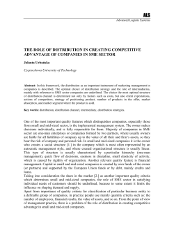 the role of distribution in creating competitive advantage of
