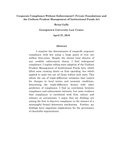 Private Foundations and the Uniform Prudent