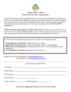 There are two easy ways to order your cards: Complete the attached