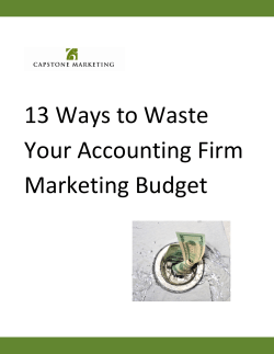 13 Ways to Waste Your Accounting Firm Marketing Budget