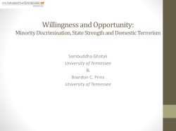 THE HOMEGROWN THREAT State Weakness, Grievances and