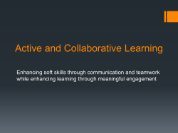 Active and Collaborative Learning