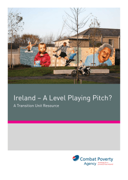 A Level Playing Pitch? - Combat Poverty Agency