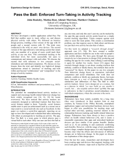 Pass the Ball: Enforced Turn-Taking in Activity
