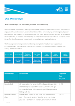 Club Memberships